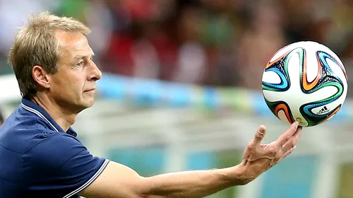 Klinsmann: „Sunt mândru de jucătorii mei. Meciul cu Belgia a fost un thriller”
