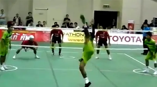 VIDEO** Ai auzit de „sepak takraw”? Sportul născut din combinația fotbal – volei – kung fu