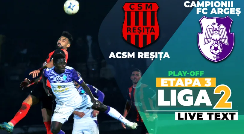 CFC Argeș continuă cu victorii în play-off și după deplasarea de la Reșița. Yanis Pîrvu a decis meciul ”închis” din Valea Domanului