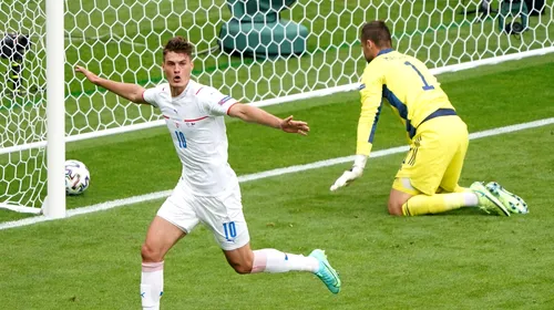 Patrik Schick, ce reușită fabuloasă de la 50 de metri! A intrat direct în istorie, după cel mai frumos gol de la Euro 2020 | VIDEO