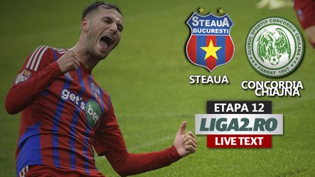Steaua, la al treilea meci consecutiv fără victorie. Concordia Chiajna a plecat fără gol primit din Ghencea