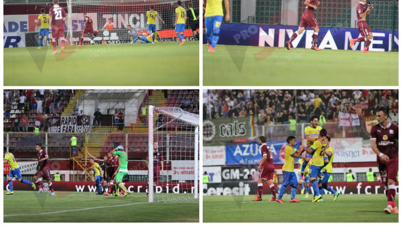 Rapid-Steaua 1-3. Pancu a deschis scorul cu o bijuterie tehnică, dar campionii s-au impus fără probleme
