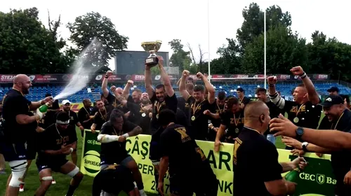 Timișoara Saracens, al treilea titlu național consecutiv la rugby, al cincilea din istorie. „Sarazinii” s-au impus cu 21-15 în finala cu CSM Știința Baia Mare