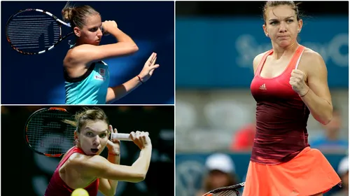 Halep prinde viteză! Simona, în semifinalele turneului de la Sydney, după o victorie în două seturi cu Pliskova! Urmează Kuznetsova