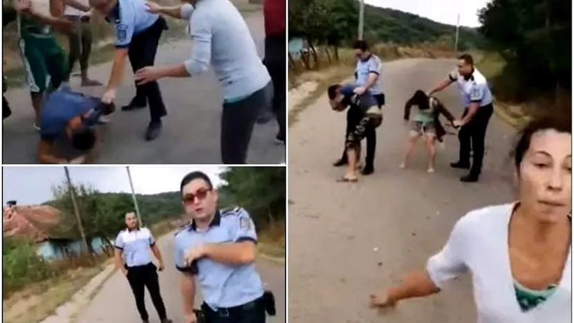 VIDEO | Bătaie între polițiști și localnici în Sălaj! Oamenii legii au folosit spray lacrimogen