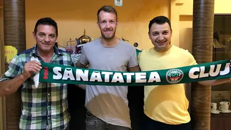 Dan Roman, noul atacant al Sănătății Cluj.** 