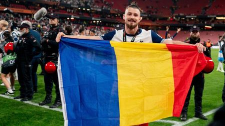Radu Drăguşin a folosit 11 cuvinte în primul său mesaj, după ce a scris istorie în Europa League