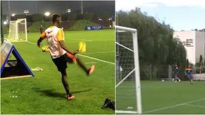 VIDEO | Alibec, Keșeru și Stancu au încercat să îl imite pe Pogba și să înscrie din spatele porții. Ce a ieșit
