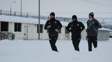 FOTO - Vaslui e în Spania, Coman, Cânu și Zmeu se antrenează printre nămeți