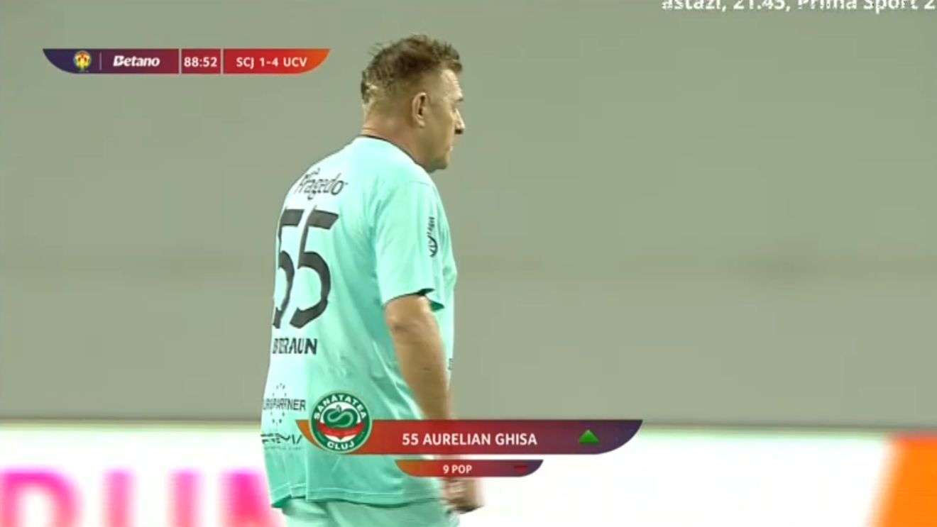 Veterinarul de 61 de ani a jucat în Cupa României împotriva Universității Craiova: „Am vrut să le dau curaj”