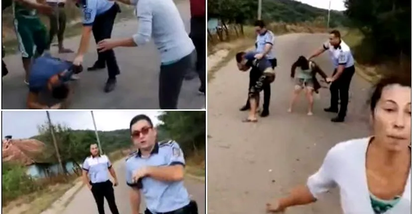 VIDEO | Bătaie între polițiști și localnici în Sălaj! Oamenii legii au folosit spray lacrimogen