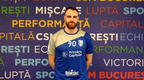 CSM București a anunțat primul transfer și pentru echipa masculină de handbal!