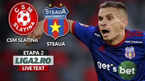 Steaua se impune la Slatina, cu CSM, însă după un final de meci în care a tremurat pentru victorie. Drăghici a fost eliminat