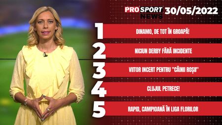 ProSport News | Ce nu s-a văzut la TV de la barajul Dinamo - U Cluj! Jandarmii au pus câinii pe dinamoviști. Cele mai importante știri ale zilei | VIDEO