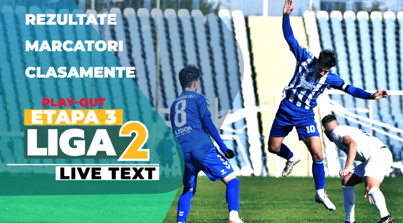 Play-out Liga 2, etapa 3 | Unirea Dej câștigă cu Dumbrăvița și păstrează speranțe de menținere. Steaua a obținut scorul rundei, Concordia a întors scorul, iar Chindia a pierdut și la Târgu Jiu