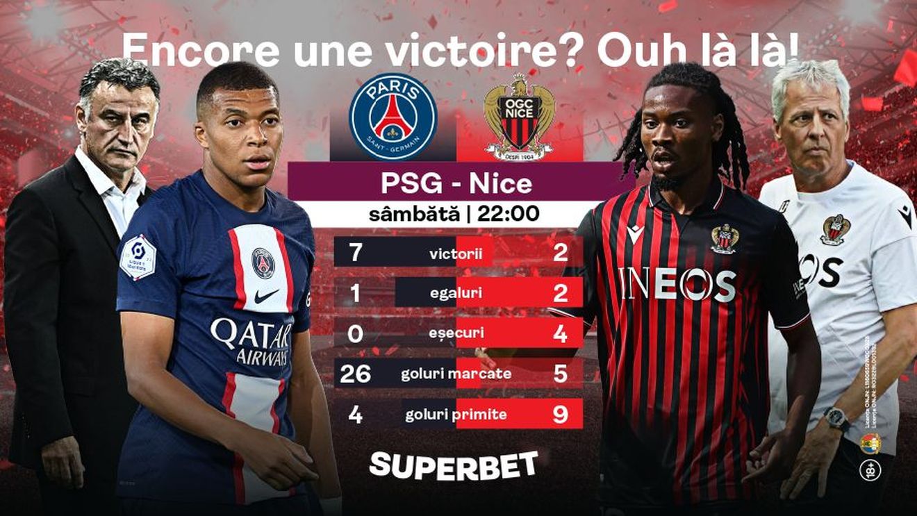 ADVERTORIAL | PSG vs Nice: parizienii pornesc marșul spre o nouă victorie
