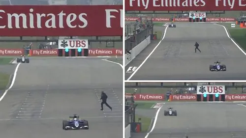 S-a întâmplat în China. Un fan a traversat în fugă pista circuitului de Formula 1 chiar în timpul antrenamentelor 