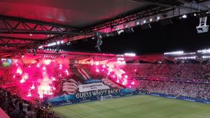 "Guess who's back?" FOTO | Coregrafie FABULOASĂ‚ realizată de fanii Legiei Varșovia în Champions League