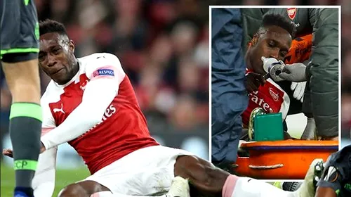 Panică la Arsenal – Sporting! Welbeck a suferit o accidentare îngrozitoare. I s-a pus masca de oxigen și a fost scos cu targa de pe teren | FOTO&VIDEO