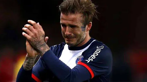 David Beckham a izbucnit în lacrimi la ultimul meci în fața propriilor fani