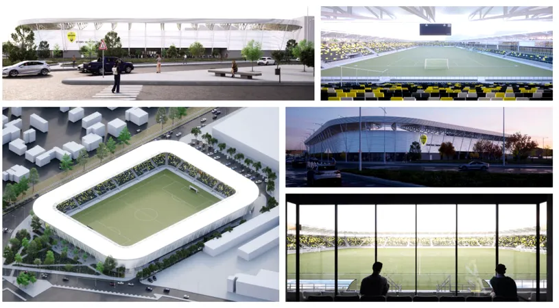 Planuri mari pentru refacerea stadionului Tineretului din Brașov. Primarul spune că proiectul, în valoare de 30 de milioane de euro, depinde de un vot