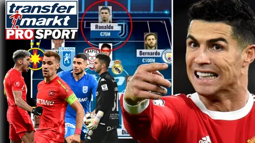 Tot ce trebuie să știi despre site-ul Transfermarkt: cum se stabilesc cotele fotbaliștilor, influența impresarilor, scandalul cu Ronaldo și care sunt cei 4 jucători români care vor „exploda”! „De la FCSB, Rapid și Craiova” EXCLUSIV