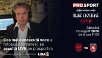 Ilie Dobre comentează LIVE pentru ProSport.ro meciul C.S. Dinamo București – C.S.C. Șelimbăr, sâmbătă, 29 august 2026, de la ora 11:00