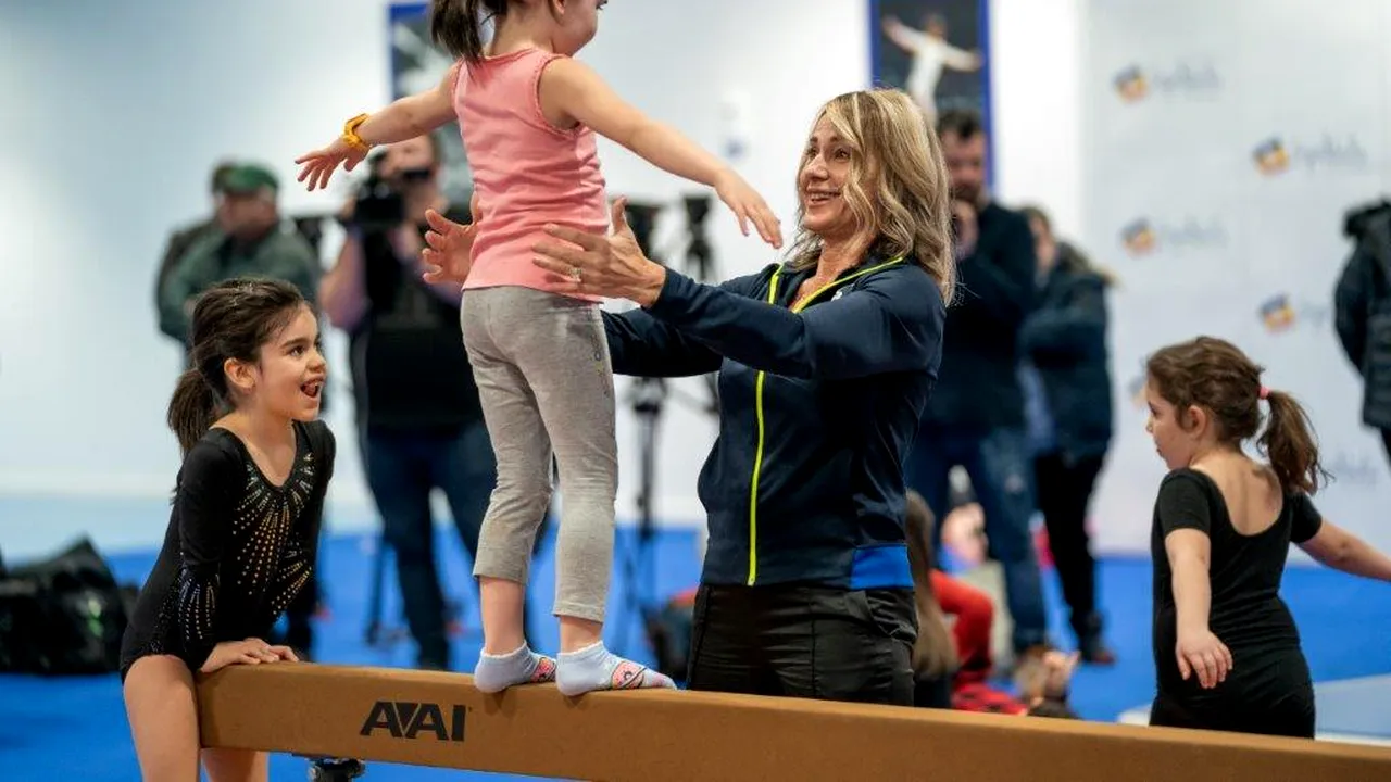 Nadia Comăneci, mândră de evoluția copiilor care se antrenează la sala ei de gimnastică: „Aici se pun bazele viitorilor sportivi”