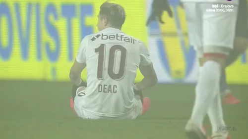 Lovitură pentru CFR Cluj! Ciprian Deac a ieșit accidentat în meciul cu Chindia! Vești îngrijorătoare pentru Edi Iordănescu | FOTO&VIDEO