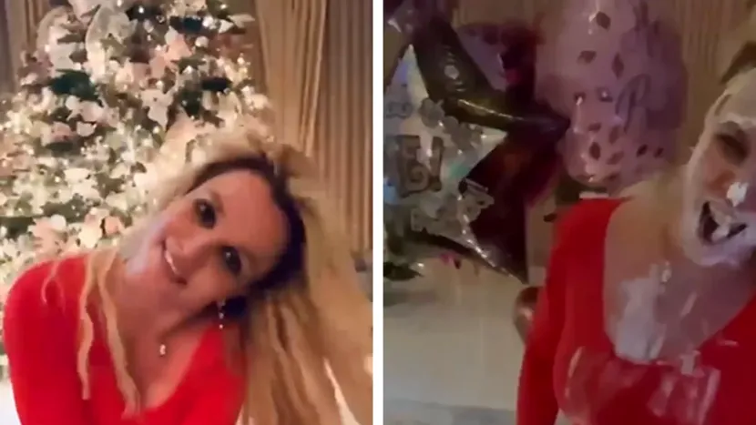 Britney Spears se unge cu tort într-o revenire tulburătoare pe Instagram