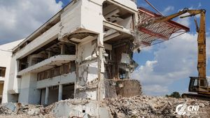 "Templul" a căzut, bucată cu bucată! FOTO | Ce a mai rămas din Stadionul Steaua