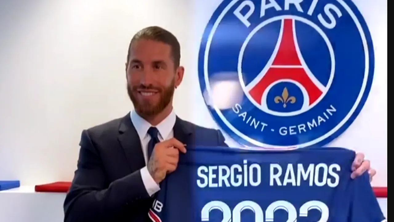 Sergio Ramos a semnat cu PSG! A fost prezentat oficial + Salariu uriaș pentru spaniol | VIDEO