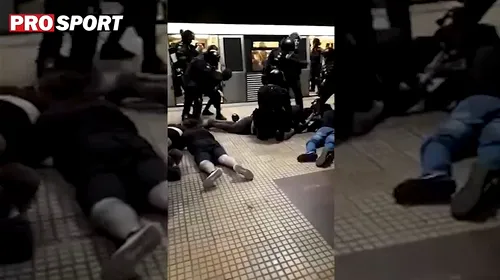 Scene șocante! Suporterii CSA Steaua, incidente violente cu jandarmii, la metrou, în „Ștefan cel Mare”! Ce obiecte au confiscat autoritățile | VIDEO