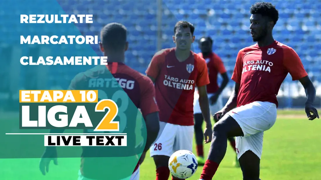 Liga 2, etapa 10 | CSC Șelimbăr obține scorul rundei, în deplasare. Ceahlăul umilește Afumațiul, iar Focșaniul reușește surpriza și bate Slatina. Egal spectaculos în ”Derby de Metal”