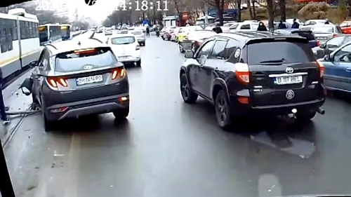 Accident provocat de un ucrainean în București! „Poate neatenție, poate oboseală, stresul părăsirii țării...” | VIDEO