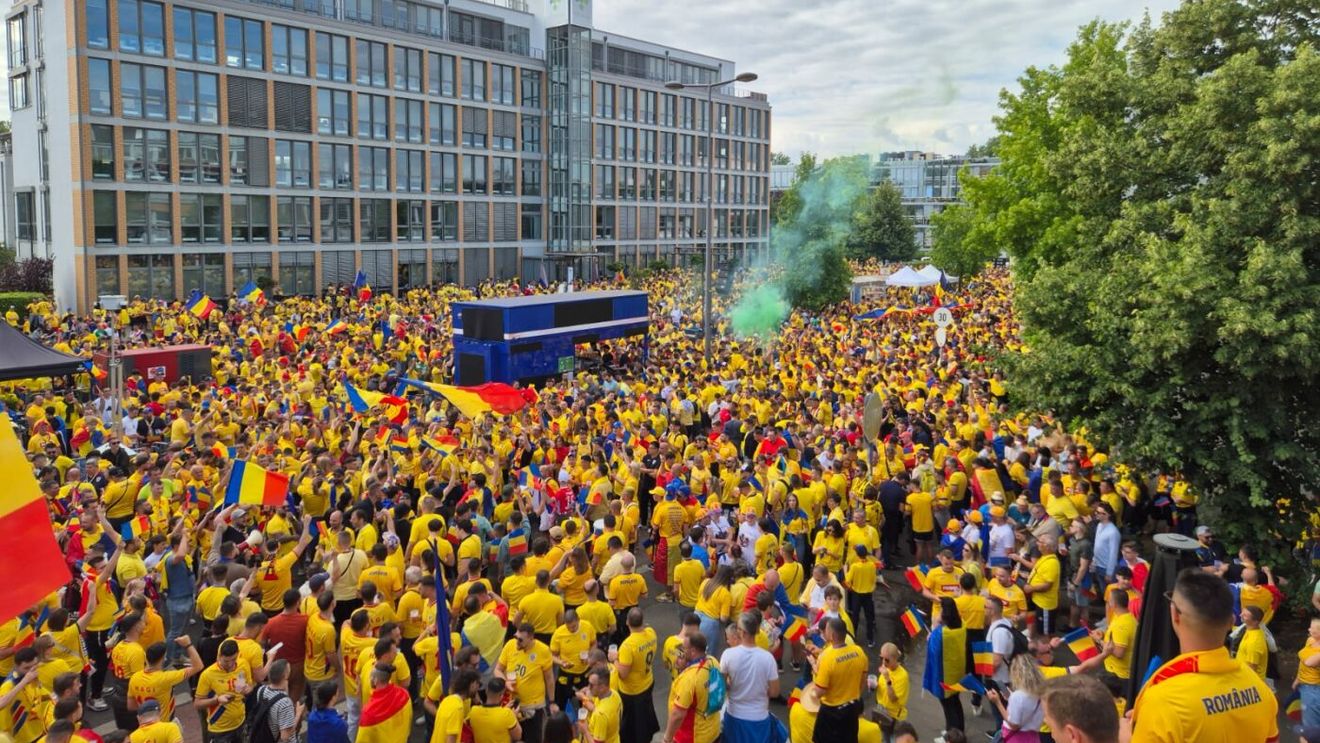 Top 5 informații esențiale pentru români la meciul decisiv cu Slovacia de la Frankfurt, oferite de la fața locului! Când te poți întâlni azi cu tricolorii, harta accesului pe stadion, unde parchezi pentru meci!