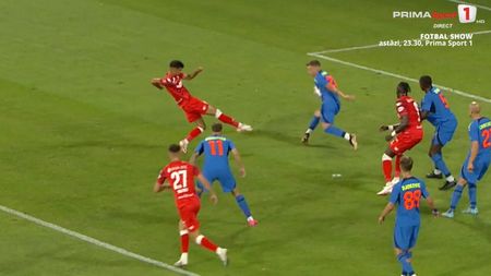 Penalty controversat dictat în UTA Arad - FCSB! Alexandru Pantea a fost sancționat după o fază la limită | VIDEO
