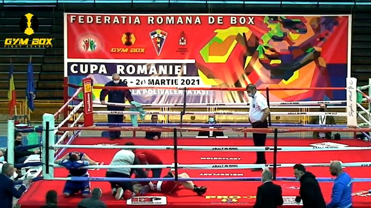 KO devastator în Cupa României la box! Medicii i-au interzis să mai lupte în următoarele șase luni | FOTO
