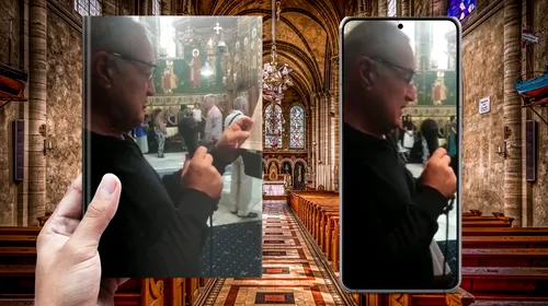 Imagini fabuloase cu Gigi Becali: miliardarul predică în biserică! „D-aia m-ai auzit tu Dumnezeule” | VIDEO