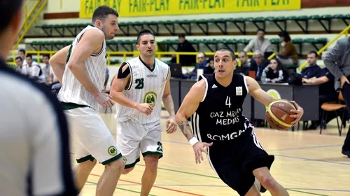 Gaz Metan Mediaș-Krasnye Krylia, scor 77-80, în FIBA Eurochallenge la baschet masculin