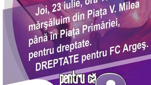 Fanii lui FC Argeș fac miting!