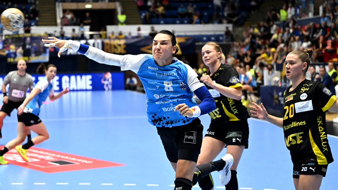 CSM București, victorie cu forcepsul. Rapid, umilință în Liga Campionilor
