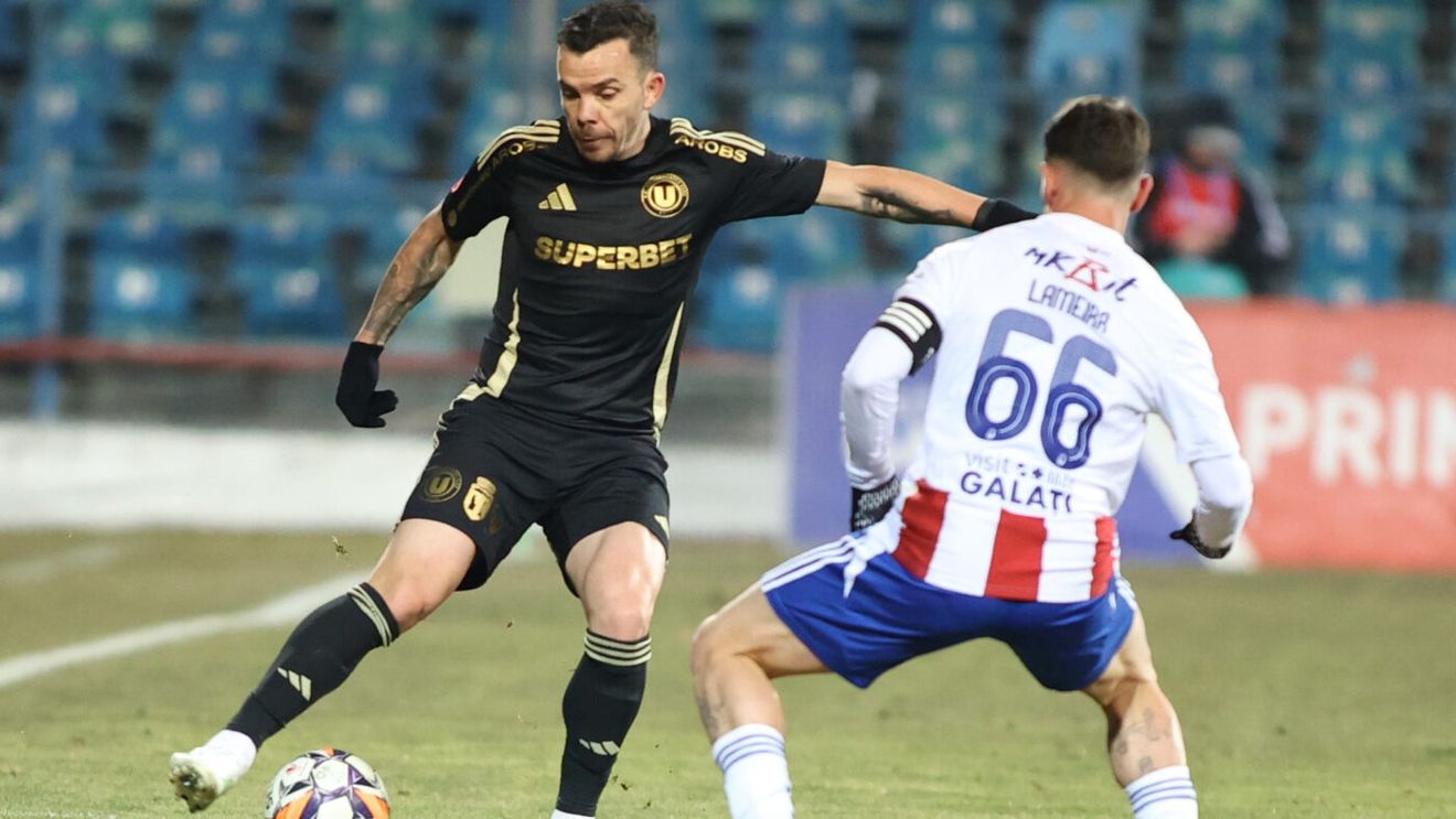 Oțelul Galați – U Cluj 0-1, în etapa 28 din Superliga. Echipa lui Ioan Ovidiu Sabău revine, provizoriu, pe primul loc în clasament