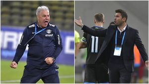 Adrian Mutu îi răspunde lui Marius Șumudică, după ce acesta l-a lăudat pe antrenorul Rapidului: „Am auzit că a vorbit frumos despre mine de data asta!”