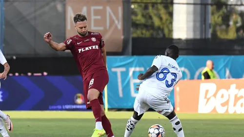 CFR Cluj - FC Botoșani 3-0, în etapa 7 din Superliga. Galop de sănătate pentru rezervele lui Dan Petrescu! Gol senzațional marcat la revenire de Damjan Djokovic