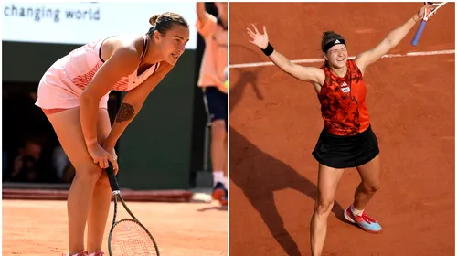 Bombă în prima semifinală de la Roland Garros! Aryna Sabalenka, eliminată incredibil de numărul 43 WTA după ce a avut 5-2 în decisiv