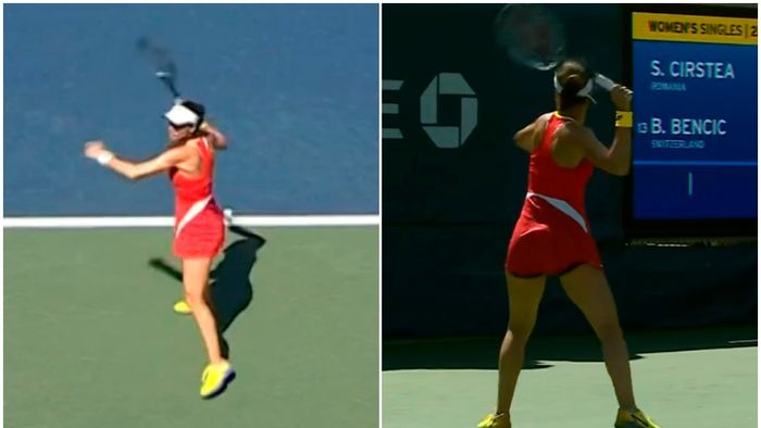 Publicul a amuțit la US Open! Unde a putut să arunce Sorana Cîrstea cu racheta, în timpul meciului cu Belinda Bencic | VIDEO