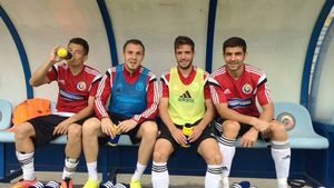 Pace pentru națională. FOTO | Chipciu și Moți au uitat de conflictul din urmă cu două săptămâni