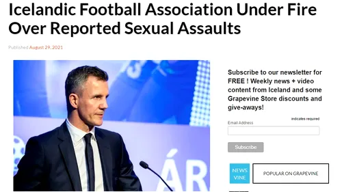 Scandal sexual ieșit la iveală în Islanda chiar înainte de meciul cu România! Președintele Federației și-a dat demisia. Un fotbalist de la CFR Cluj, dat afară din naționala nordică?