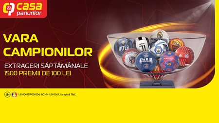 A început Vara Campionilor! 1500 de premii, timp de 3 săptămâni, pentru jucătorii care urmăresc meciurile din UCL și UEL